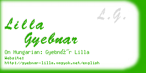 lilla gyebnar business card